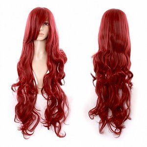 [WAVY] Red Wine Burgundy Cosplay Wig